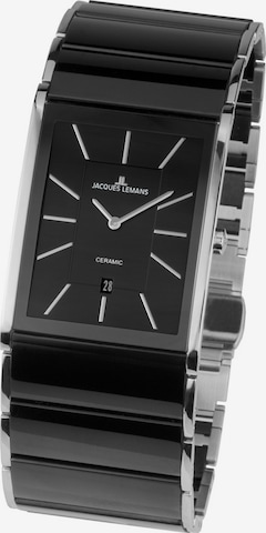 Jacques Lemans Analog Watch in Black: front
