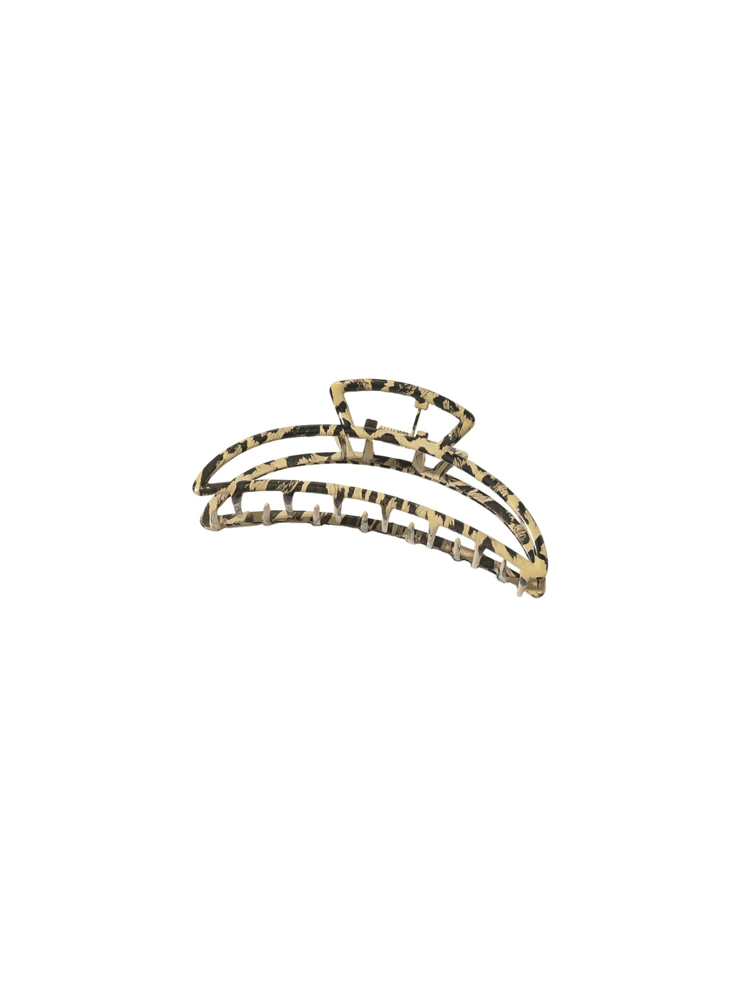 soho Hair accesoires - Bijuteria de cabelo 'Leopard Metall Barette Haarklammer' em mistura de cores