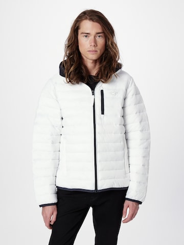 HOLLISTER Prehodna jakna | bela barva: sprednja stran