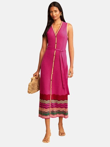 Robes en maille love & roses en rose : devant