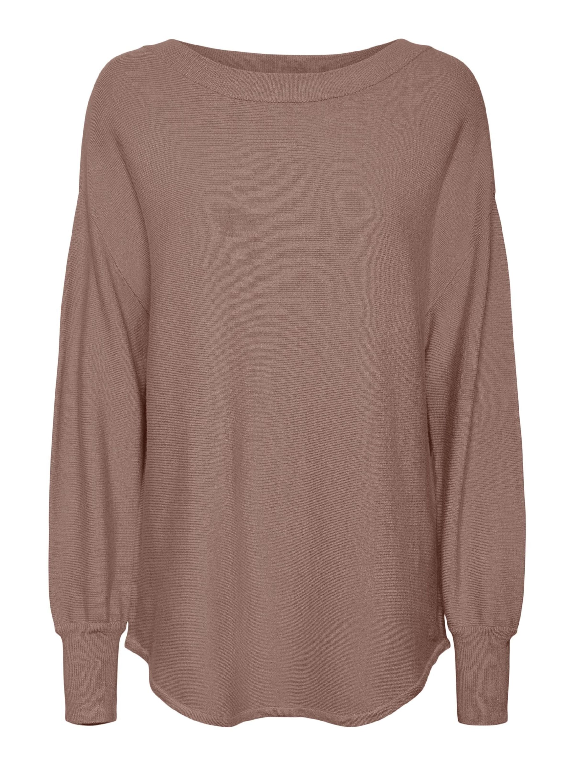 VERO MODA Pullover 'NANCY' i brun: forside