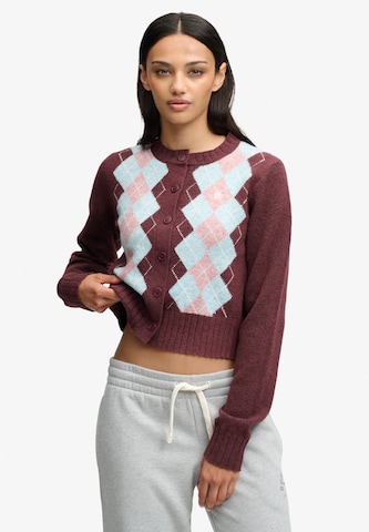 Cardigan Superdry & Co en violet : devant