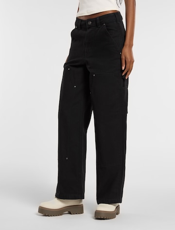 DICKIES Szeroka nogawka Spodnie w kolorze czarny