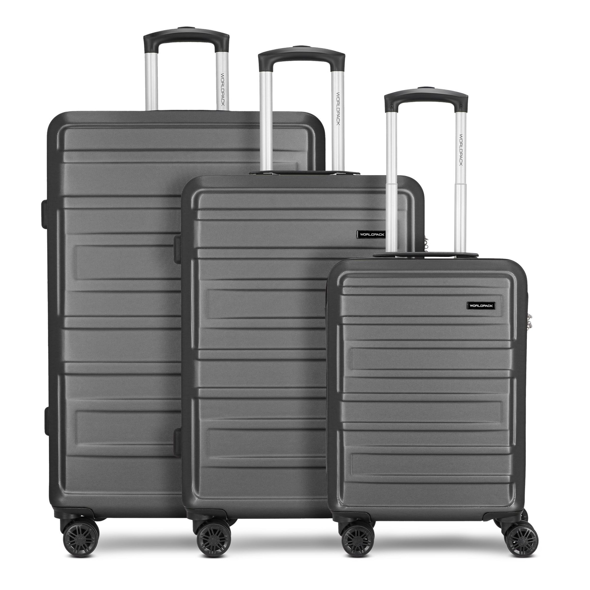 Ensemble de bagages 'New York 2.0' Worldpack en noir : devant