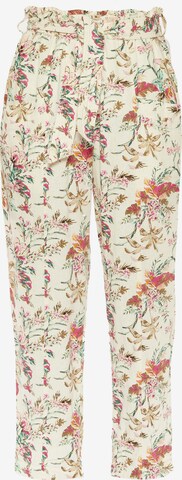 Le Temps Des Cerises Loose fit Pants 'MERIDA' in Beige: front