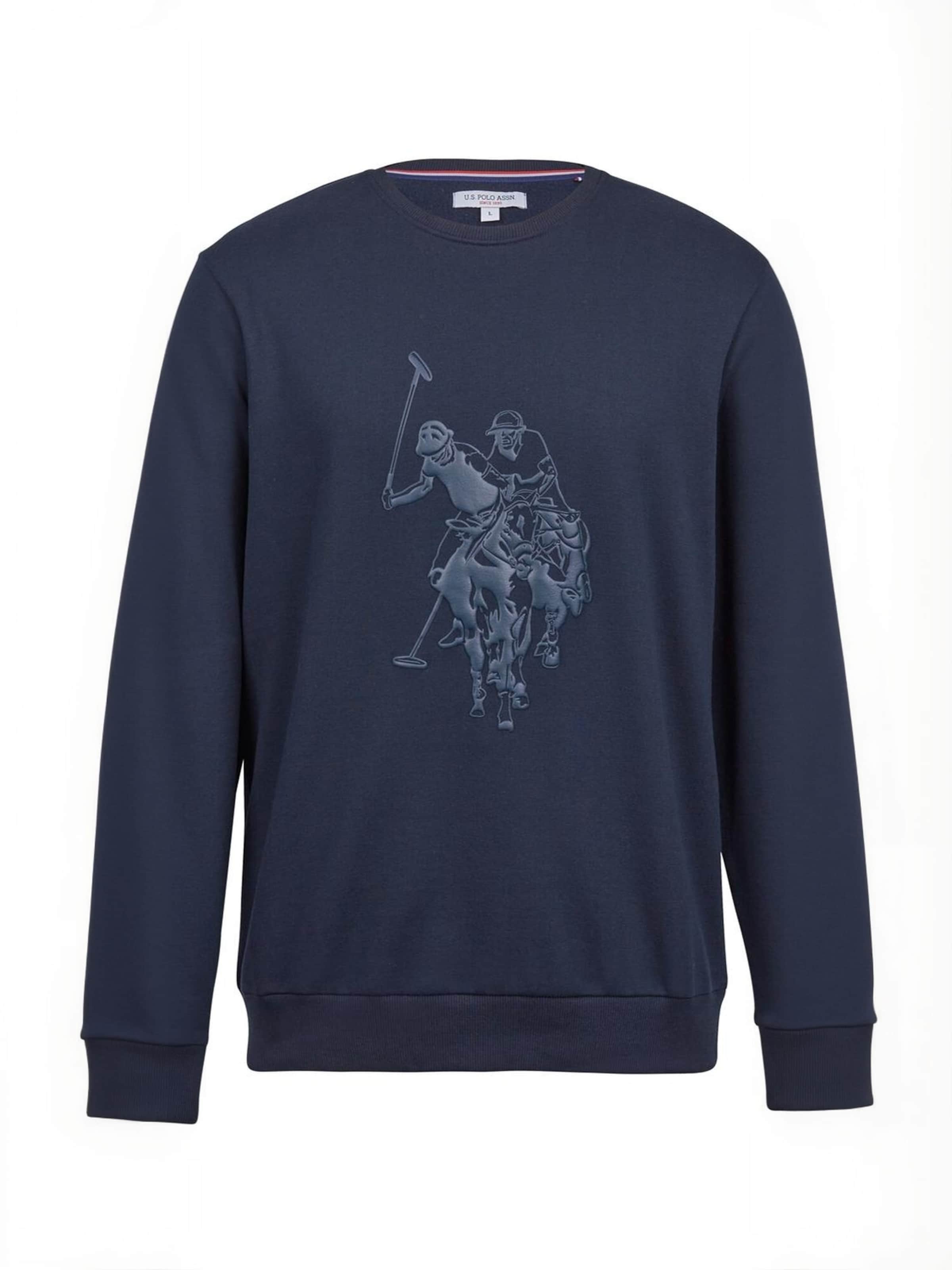 U.S. POLO ASSN. Sweater ' Kenny ' in Blue: front