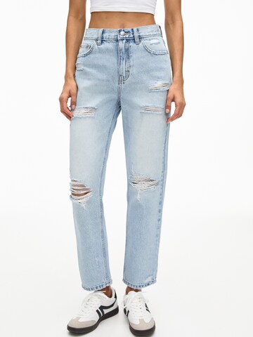 Pull&Bear Regularen Kavbojke | modra barva: sprednja stran