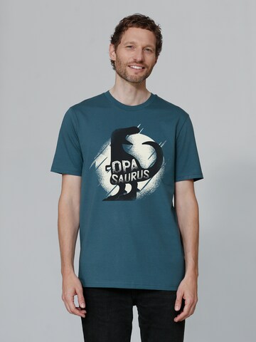 Watapparel Shirt ' Opasaurus ' in Blue: front