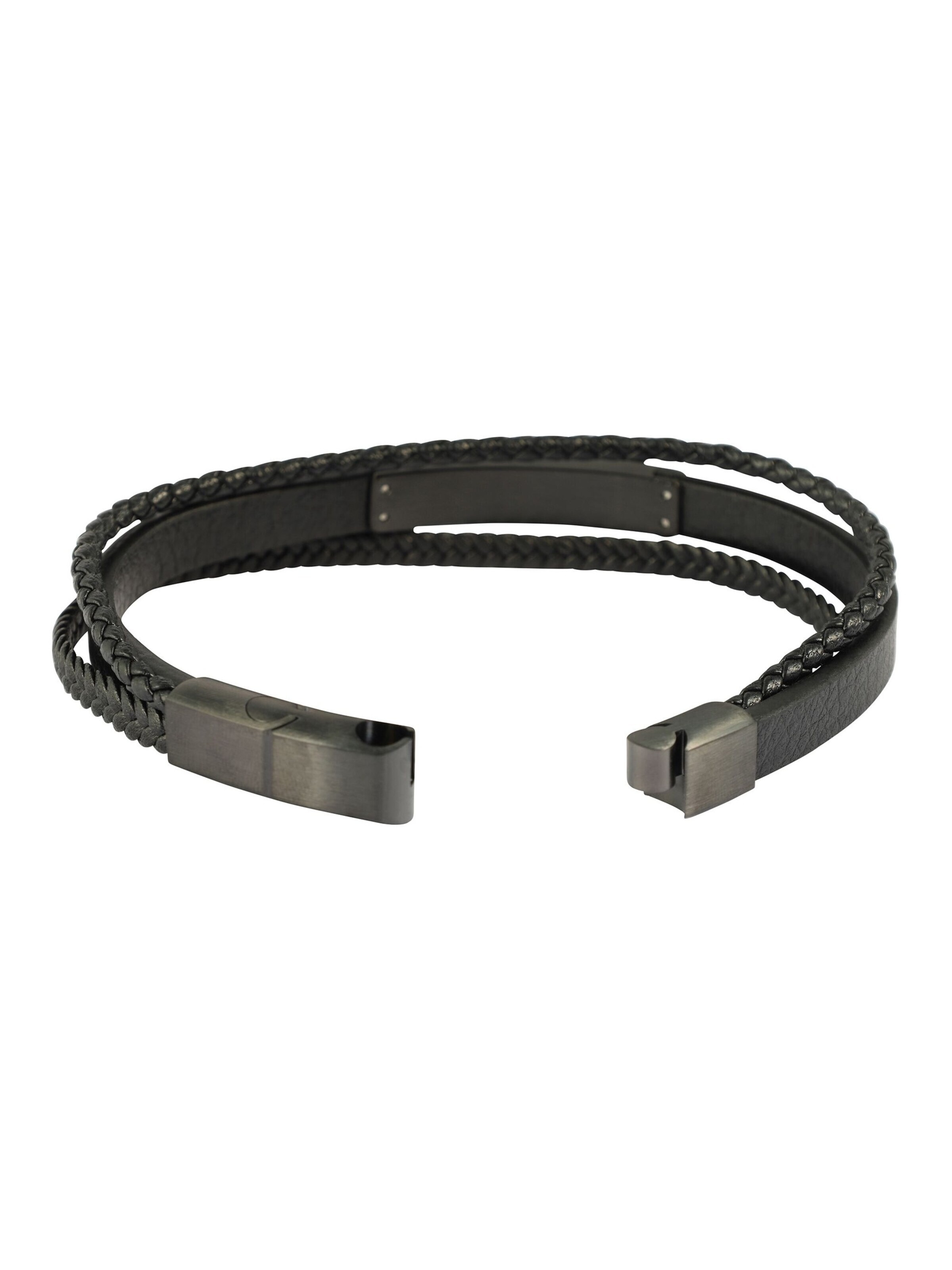 Akzent Armband 'Romeo, langlebig'‌‌‌ in Schwarz