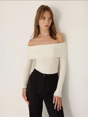 Hiccup Sweater 'Strickoberteile' in White