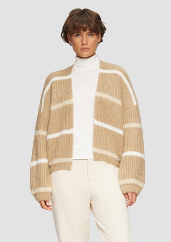s.Oliver Gebreid vest in Beige: voorkant