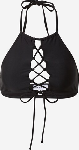 Public Desire Bikini Top in Black: front