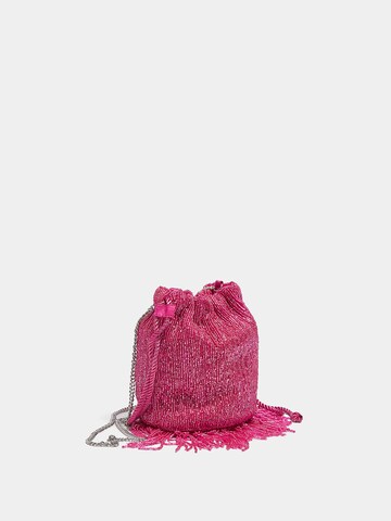 Pull&Bear Чанта с презрамки в розово: отпред