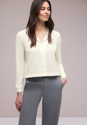 STREET ONE Strickjacke in Weiß: Vorderseite