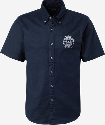 Abercrombie & Fitch Regular Fit Skjorte i blå: forside