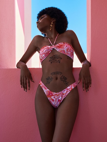 EKCENTRIK Bandeau Bikinitop 'Groovy' in Orange