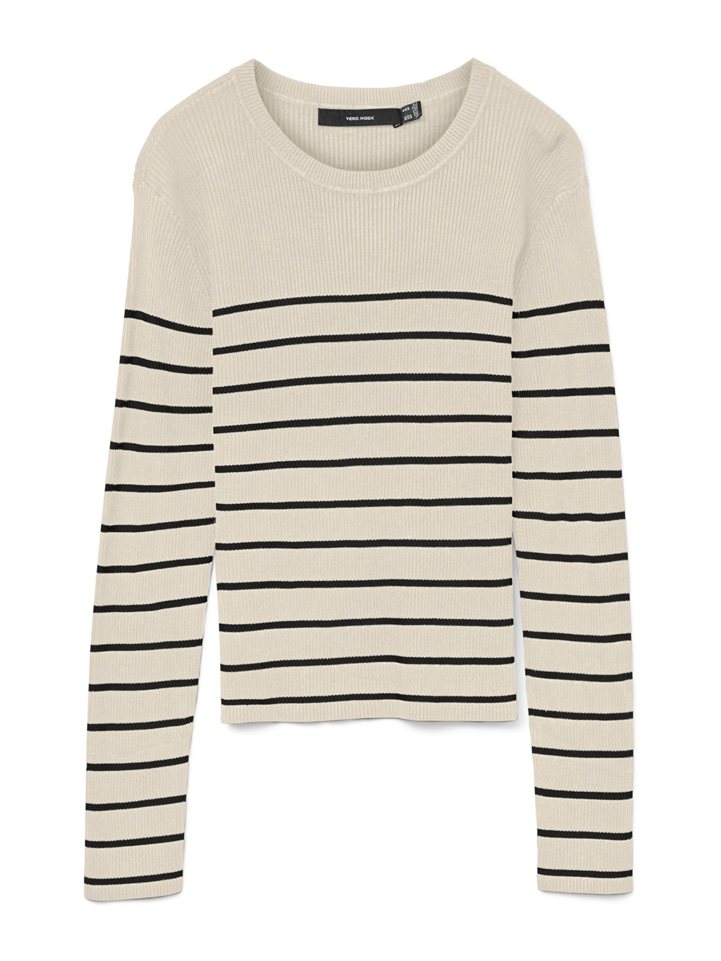 Pullover 'VMGIZELLE' VERO MODA di colore beige / nero, Visualizzazione prodotti