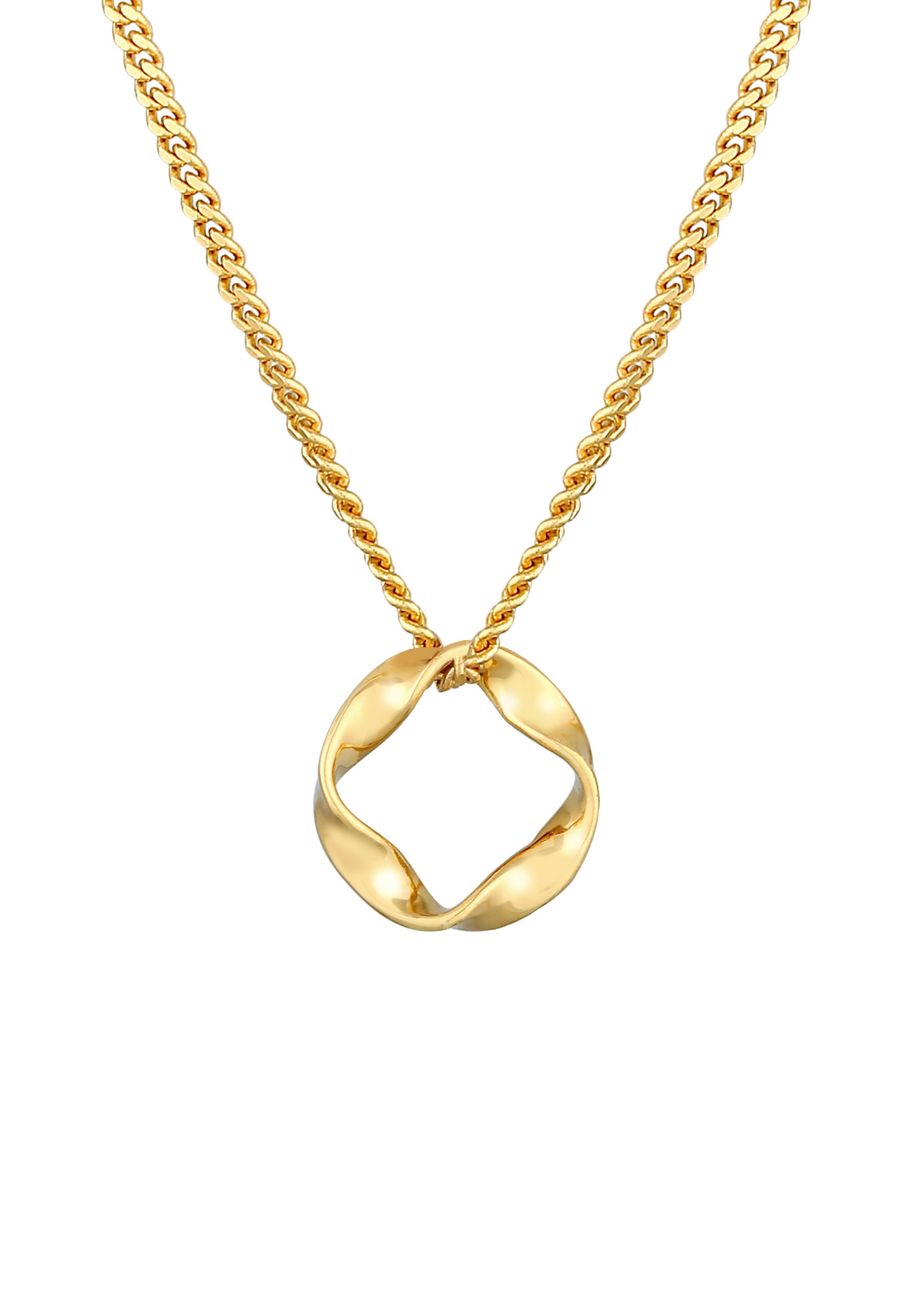 ELLI PREMIUM Halskette Twisted in Gold: Vorderseite