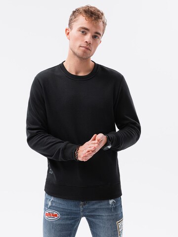 Sweat-shirt 'B978' Ombre en noir : devant