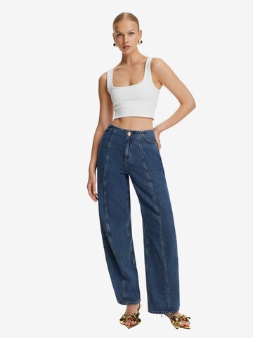 NOCTURNE Wide Leg Jeans i blå