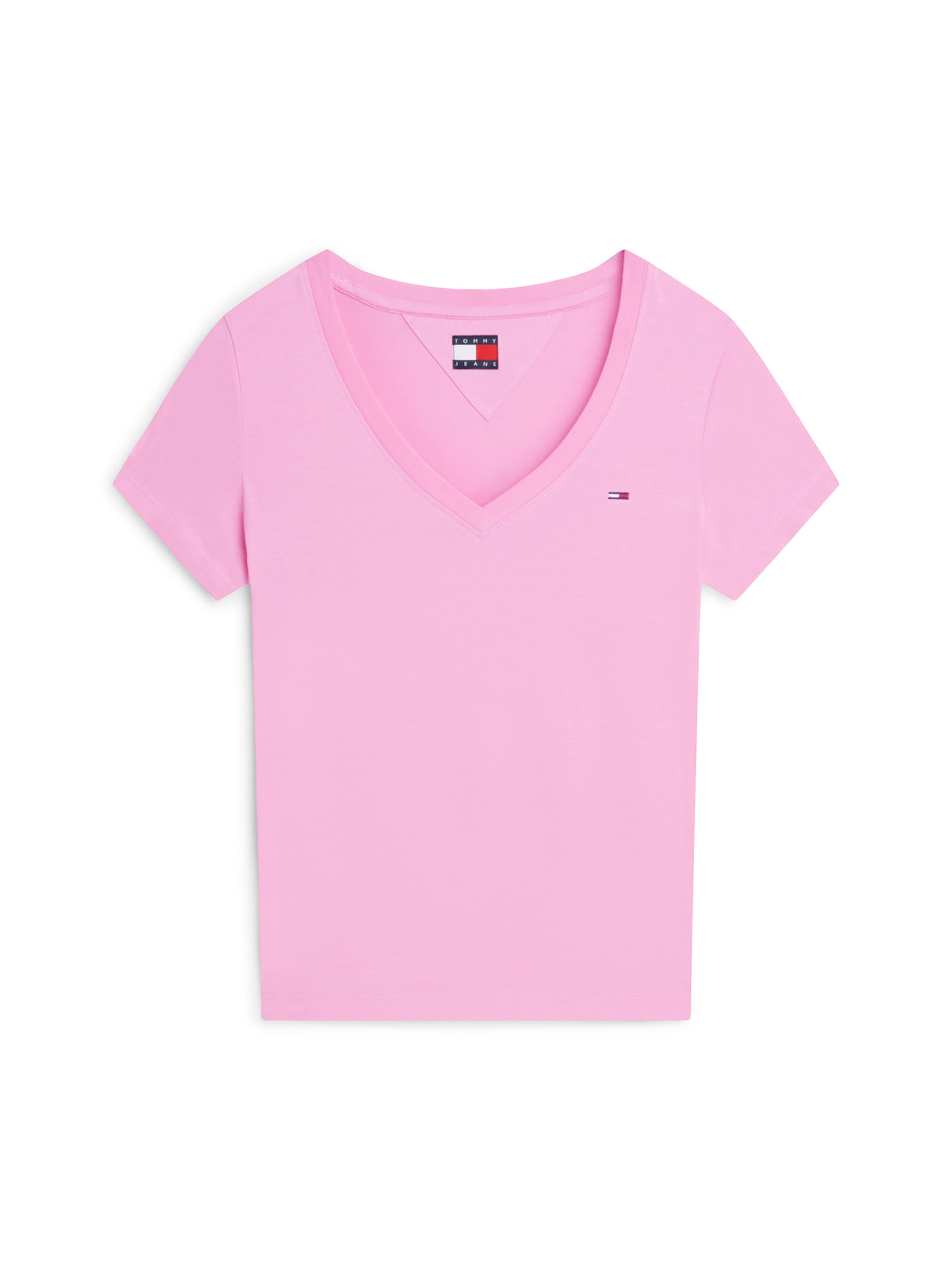 Tommy Jeans Koszulka w kolorze różowy: przód