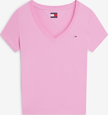 Tommy Jeans Футболка в Ярко-розовый: спереди