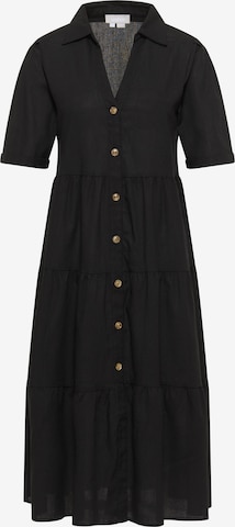 Usha Shirt Dress in Black: front