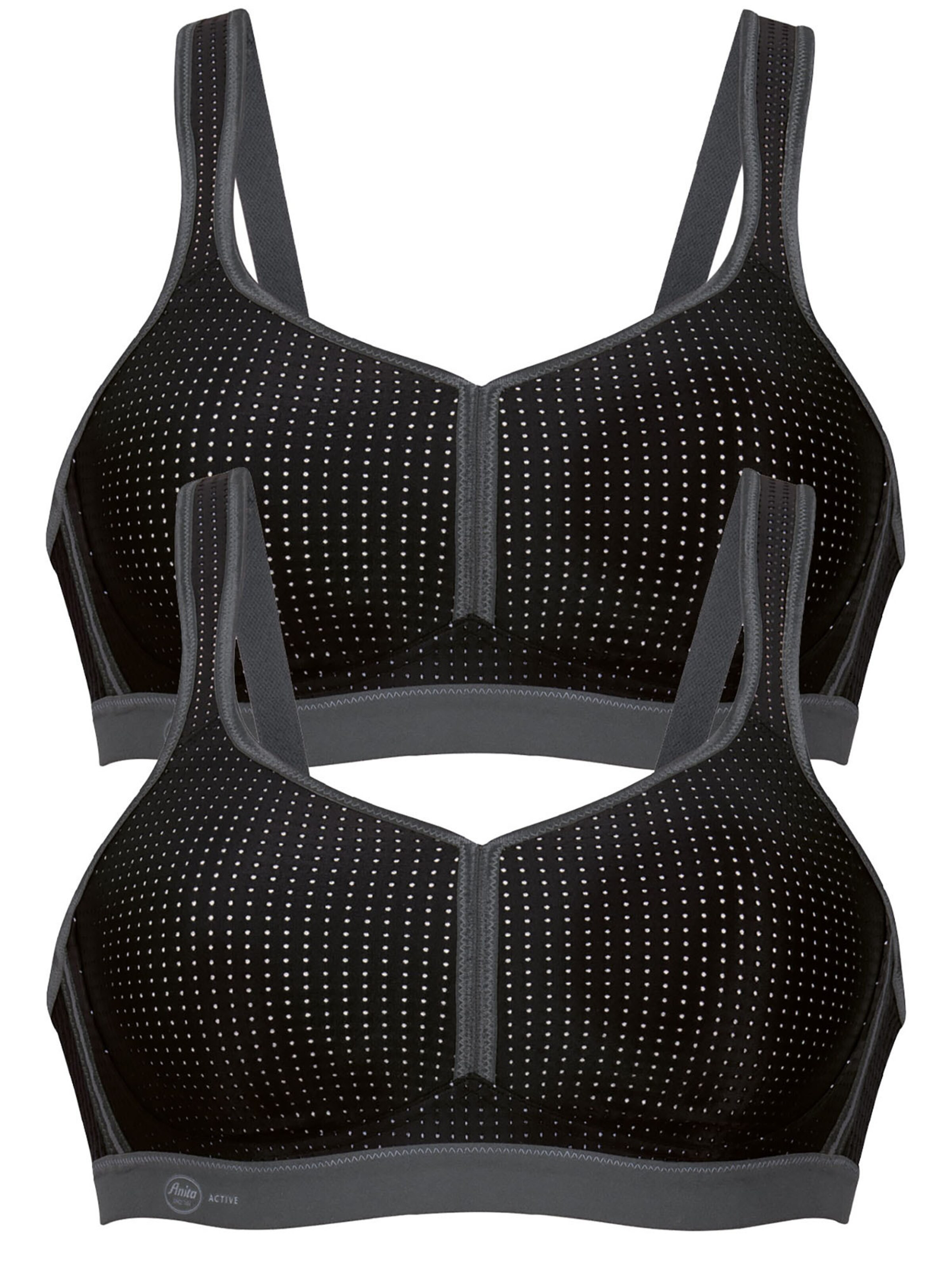 ANITA Bustier BH 'Performance'‌‌ in Schwarz: Vorderseite