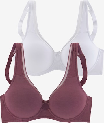 Soutien-gorge PETITE FLEUR en rouge : devant