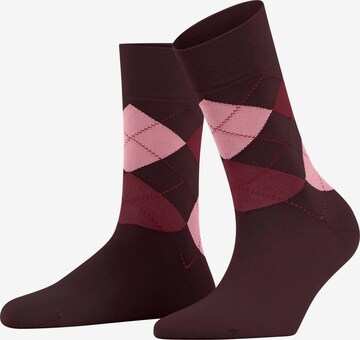 FALKE Socken 'Sensitive Argyle' in Rot: Vorderseite