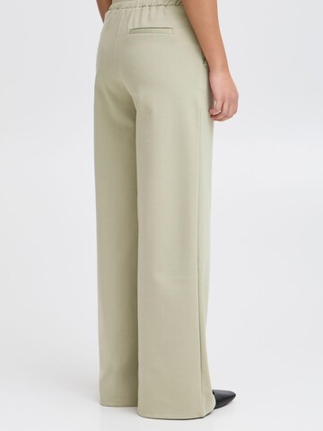 Wide leg Pantaloni ' IHKate ' di ICHI in verde