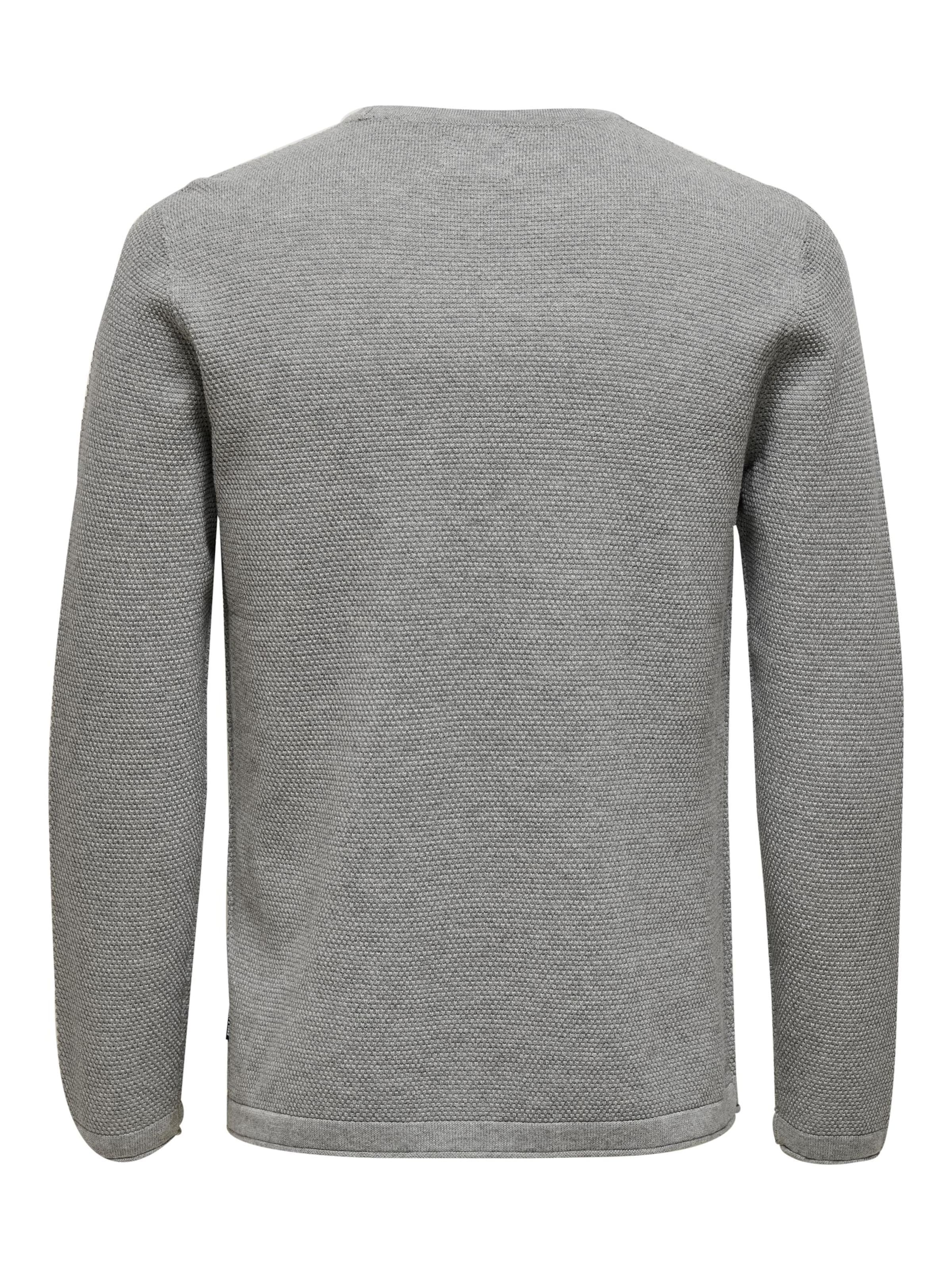 Regular fit Pullover 'Panter' di Only & Sons in grigio