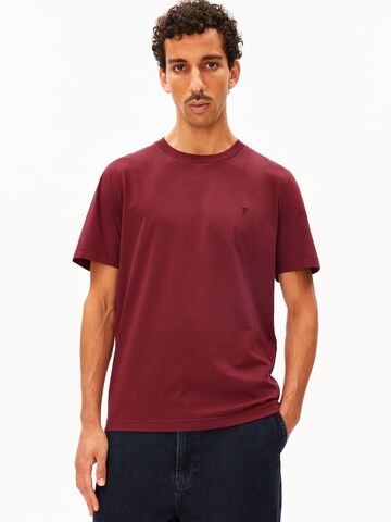 ARMEDANGELS T-Shirt JAAMES in Rot: Vorderseite