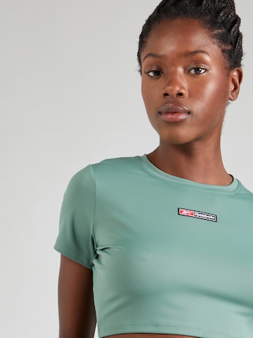 Reebok - Camiseta funcional en verde