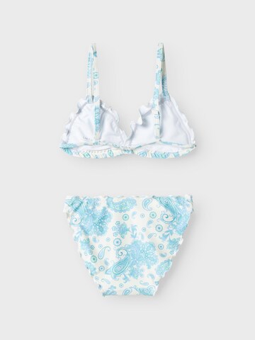 NAME IT Triangel Bikini 'NLFZille' in Blauw