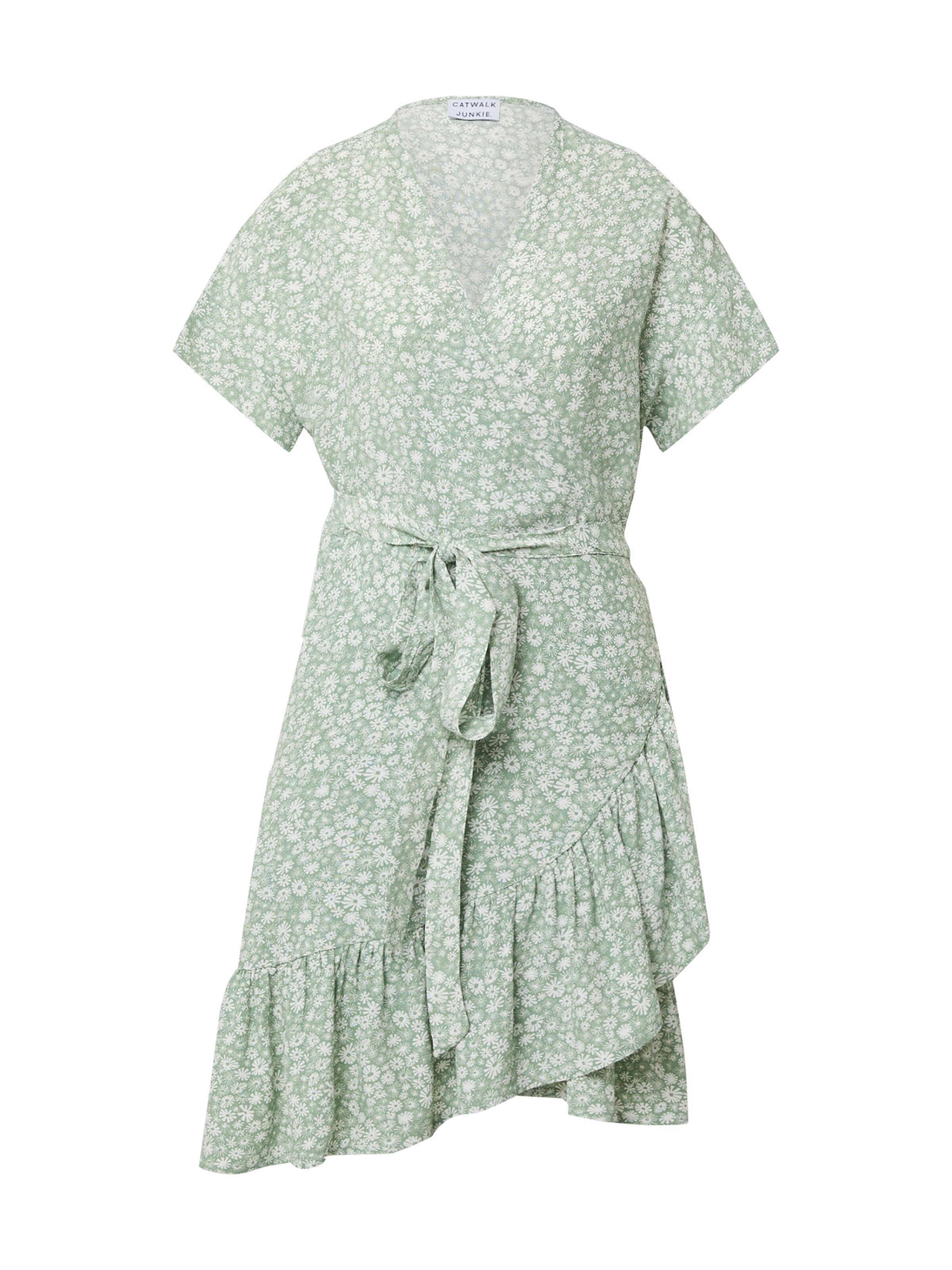 Robe 'BLOOMING DAISY' CATWALK JUNKIE en vert : devant