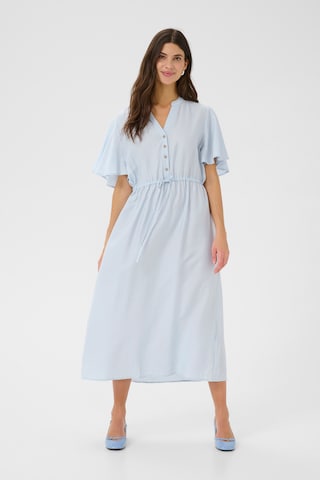 Cream Jurk 'Lori' in Blauw: voorkant