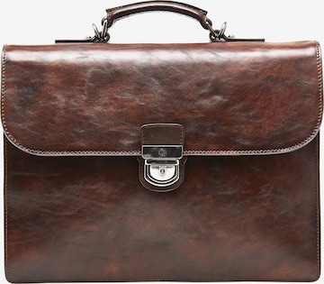 Castelijn & Beerens Document Bag 'Rien ' in Brown: front
