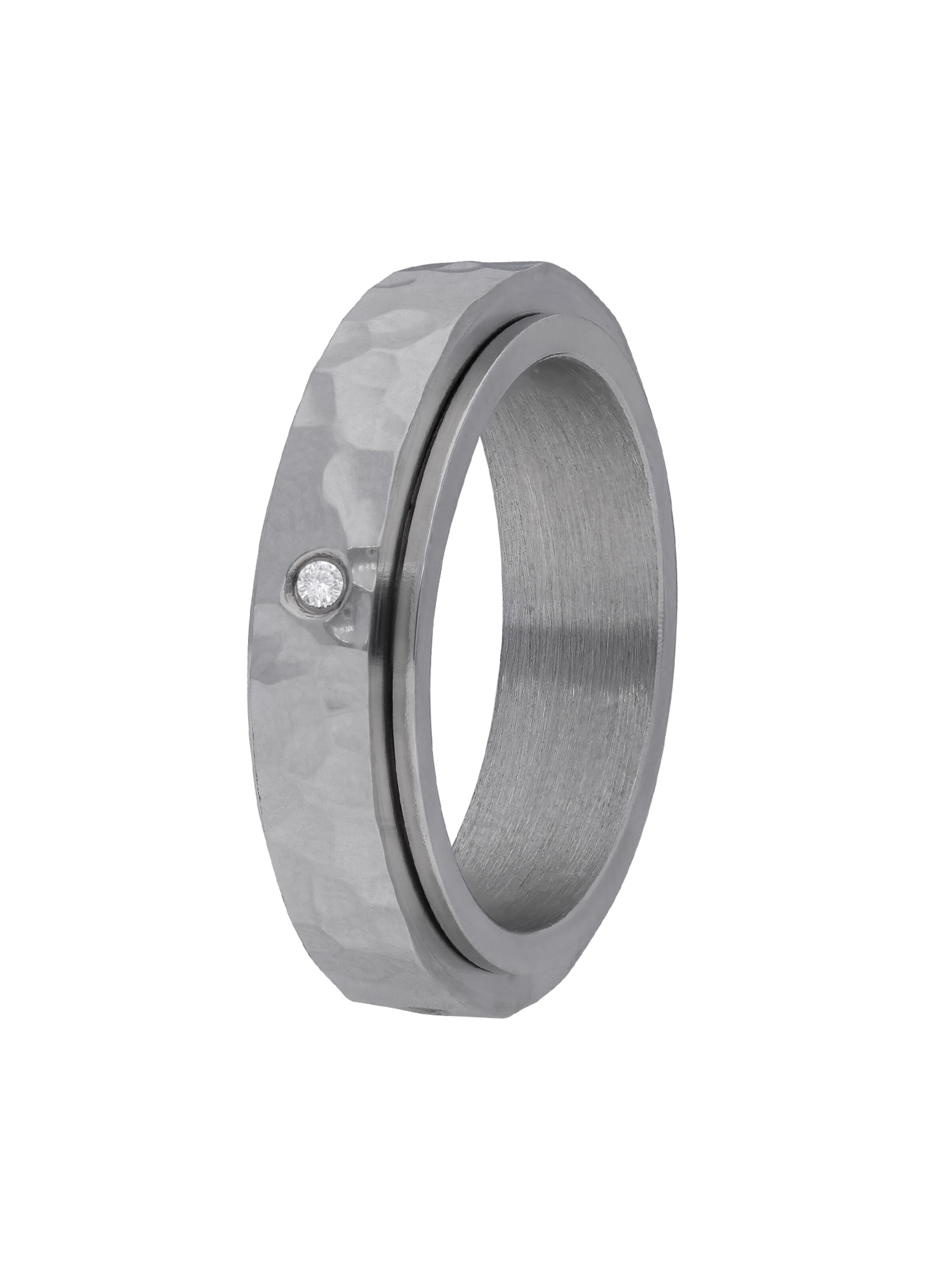 Lucardi Ring in Silver: front