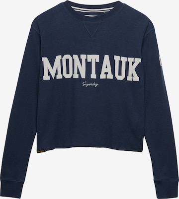 Superdry & Co Sweatshirt 'Athletic Essential' in Blauw: voorkant