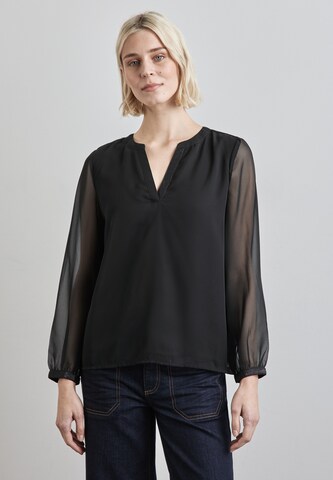 STREET ONE Bluse in Schwarz: Vorderseite