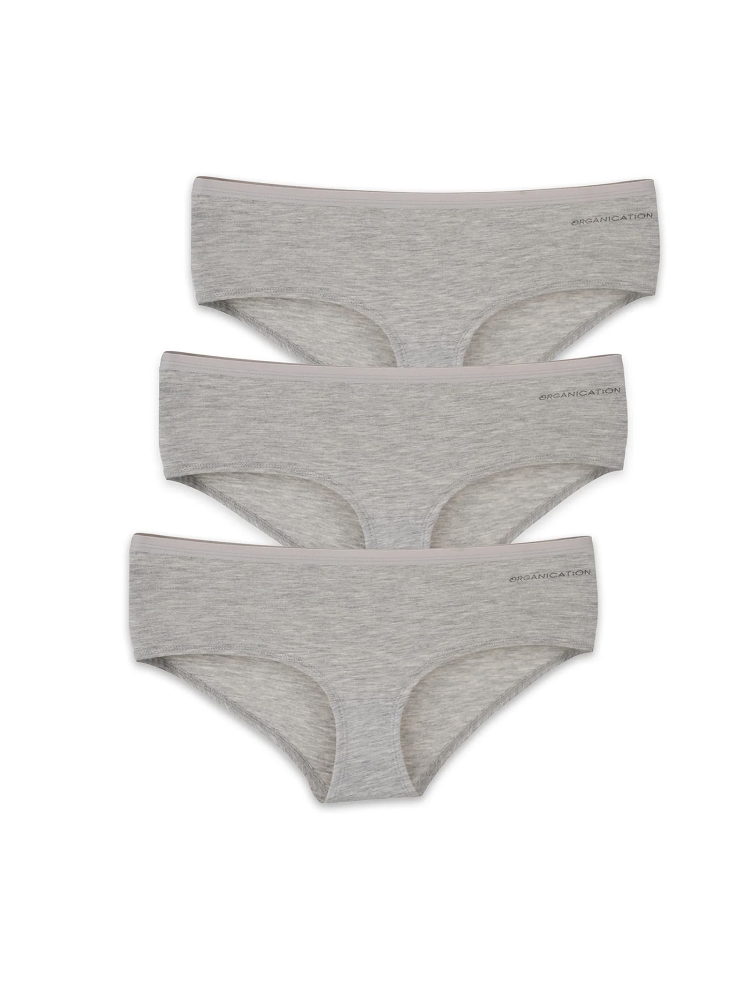 Organication Boyshorts in Grey: front