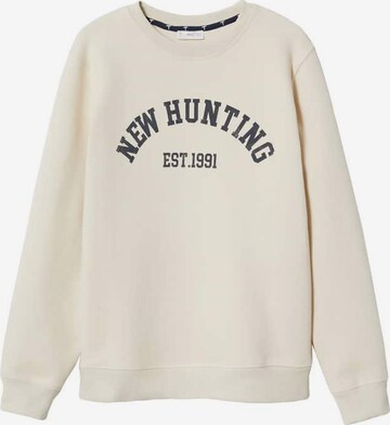 MANGO TEEN Sweatshirt 'Hunting' in Beige: front