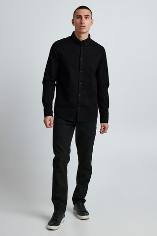 !Solid Regular fit Button Up Shirt 'Val' in Black