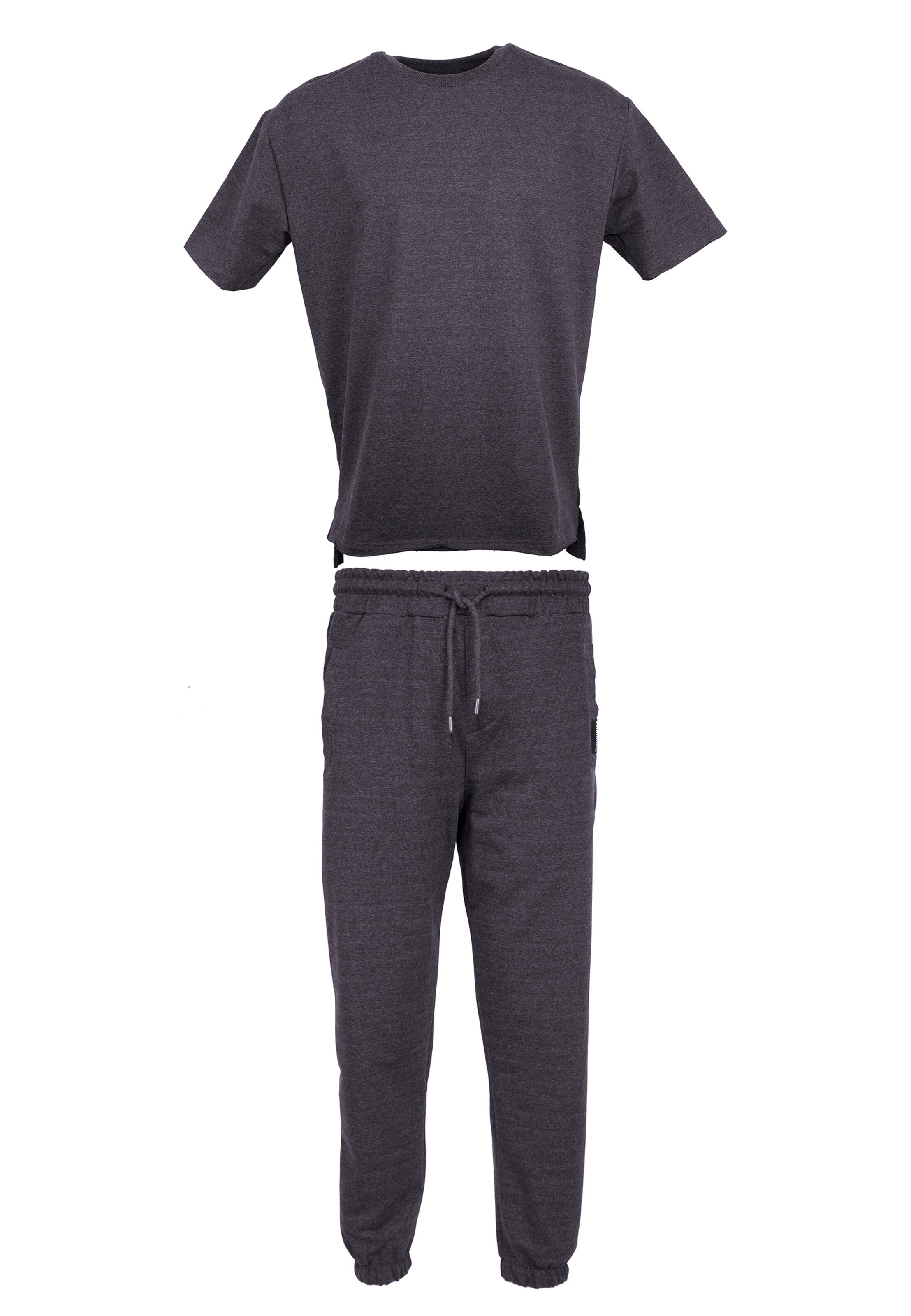 Tom Barron Trainingsanzug in Grau: Vorderseite