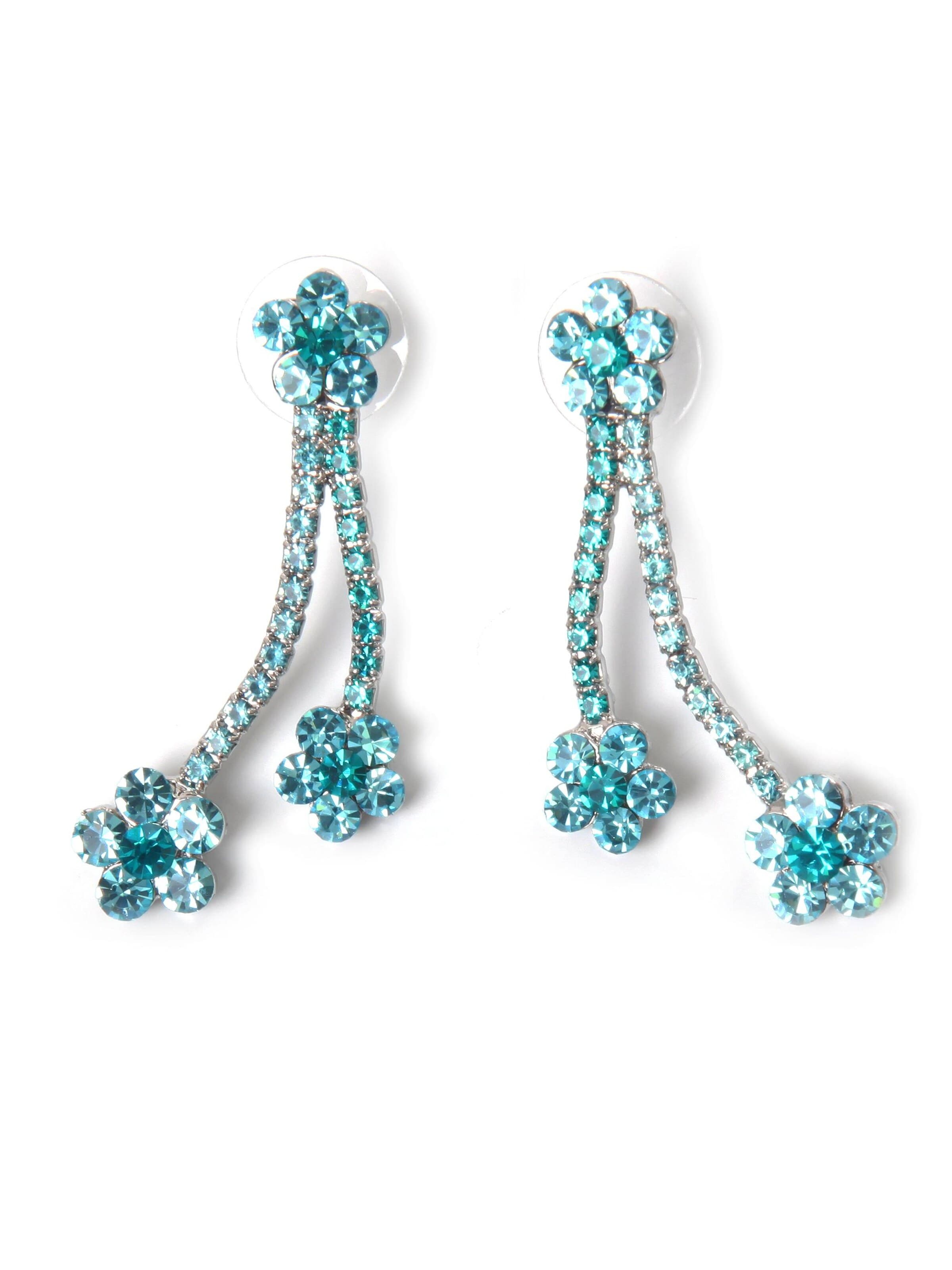 COLLEZIONE ALESSANDRO Earrings 'Rosina' in Blue: front