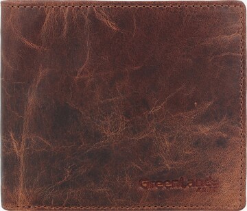 Greenland Nature Wallet 'Montana' in Brown: front