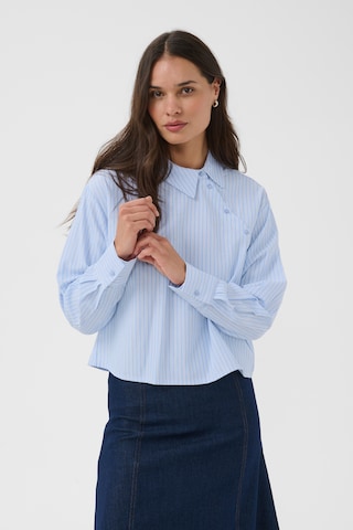 Kaffe Shirt in Blue: front