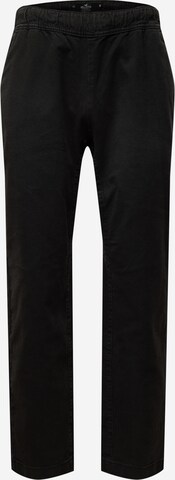 HOLLISTER Regular Pants in Black: front