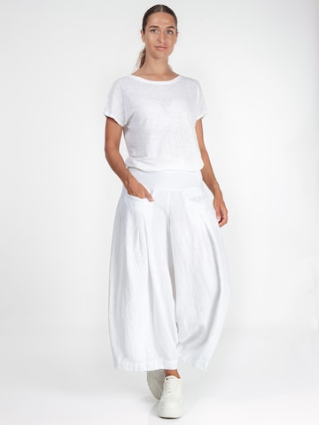 GRIZAS Wide leg Byxa i vit